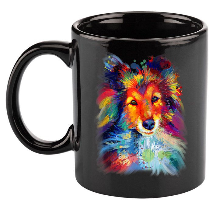 Sheltie Shetland Sheepdog For A Sheltie Mom 11oz C Handle Ceramic Mug