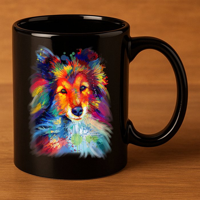 Sheltie Shetland Sheepdog For A Sheltie Mom 11oz C Handle Ceramic Mug