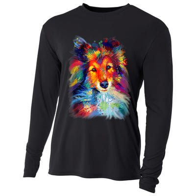 Sheltie Shetland Sheepdog For A Sheltie Mom Cooling Performance Long Sleeve Crew