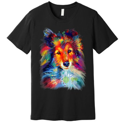 Sheltie Shetland Sheepdog For A Sheltie Mom Premium T-Shirt