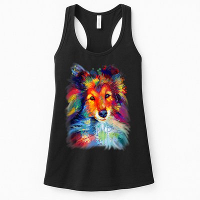 Sheltie Shetland Sheepdog For A Sheltie Mom Womens Tank Top