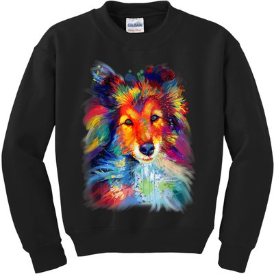 Sheltie Shetland Sheepdog For A Sheltie Mom Kids Sweatshirt