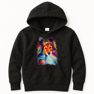 Sheltie Shetland Sheepdog For A Sheltie Mom Kids Hoodie