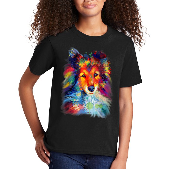 Sheltie Shetland Sheepdog For A Sheltie Mom Kids T-Shirt