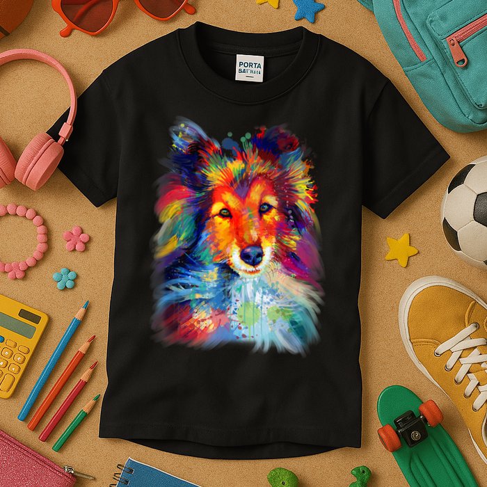 Sheltie Shetland Sheepdog For A Sheltie Mom Kids T-Shirt