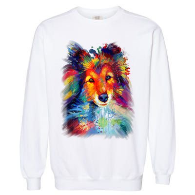 Sheltie Shetland Sheepdog For A Sheltie Mom Garment-Dyed Sweatshirt