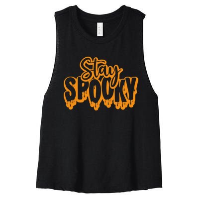 Stay Spooky Women's Racerback Cropped Tank