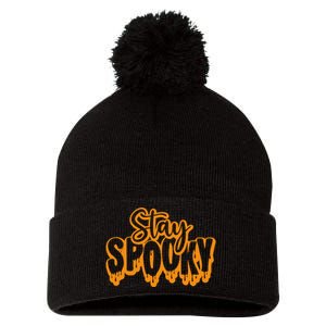 Stay Spooky Pom Pom 12in Knit Beanie