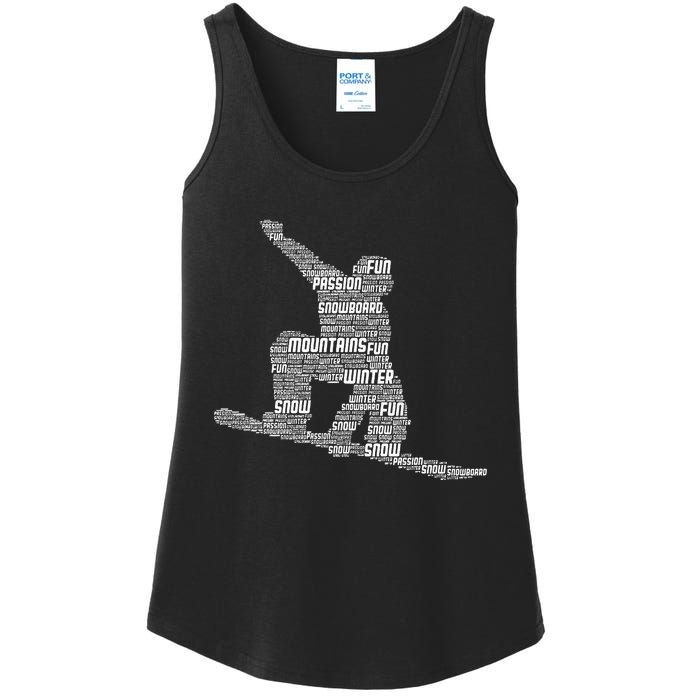 Snowboard Snowboarder Snowboarding Ladies Essential Tank