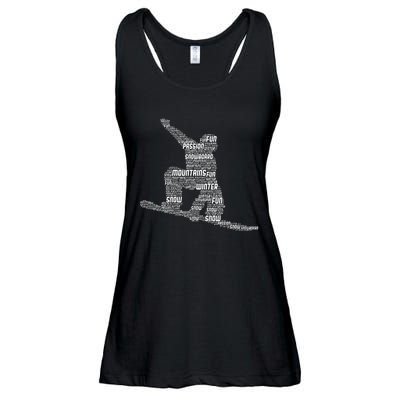 Snowboard Snowboarder Snowboarding Ladies Essential Flowy Tank