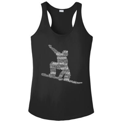 Snowboard Snowboarder Snowboarding Ladies PosiCharge Competitor Racerback Tank