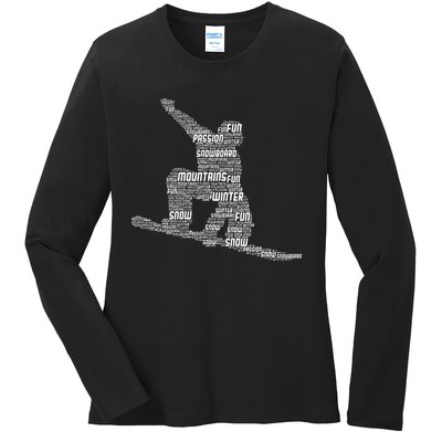 Snowboard Snowboarder Snowboarding Ladies Long Sleeve Shirt