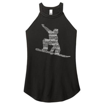 Snowboard Snowboarder Snowboarding Women's Perfect Tri Rocker Tank