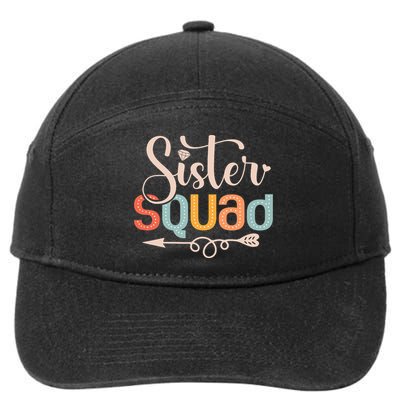 Sister Squad Sis Siblings Family Bestfriends 7-Panel Snapback Hat