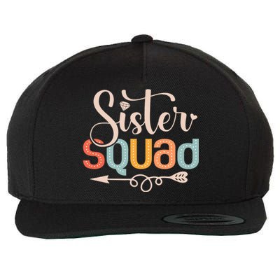 Sister Squad Sis Siblings Family Bestfriends Wool Snapback Cap