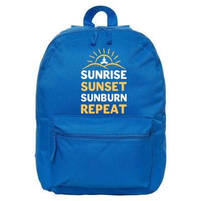 Sunrise Sunset Sunburn Repeat Gift 16 in Basic Backpack