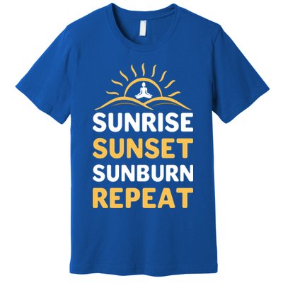 Sunrise Sunset Sunburn Repeat Gift Premium T-Shirt