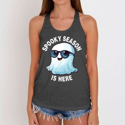 Stay Spooky Spooky Boo Graveyard And Spooky Haunted House Funny Halloween Women's Knotted Racerback Tank