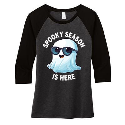 Stay Spooky Spooky Boo Graveyard And Spooky Haunted House Funny Halloween Women's Tri-Blend 3/4-Sleeve Raglan Shirt