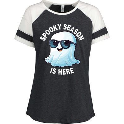 Stay Spooky Spooky Boo Graveyard And Spooky Haunted House Funny Halloween Enza Ladies Jersey Colorblock Tee