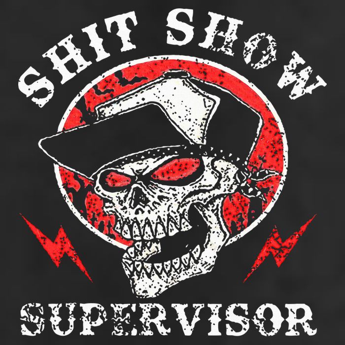 Shit Show Supervisor Skull Cool Comfort Performance Bucket Hat