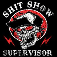 Shit Show Supervisor Skull 16 in Basic Backpack