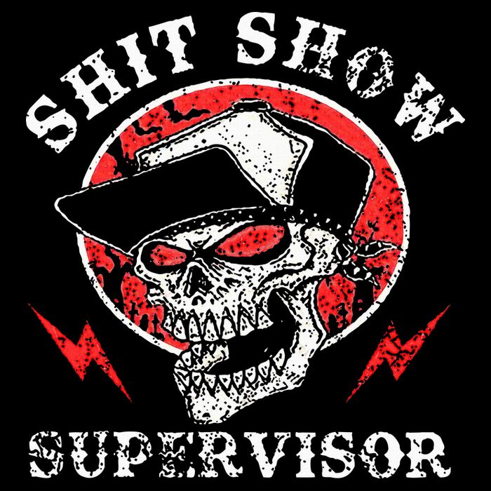 Shit Show Supervisor Skull 16 in Basic Backpack