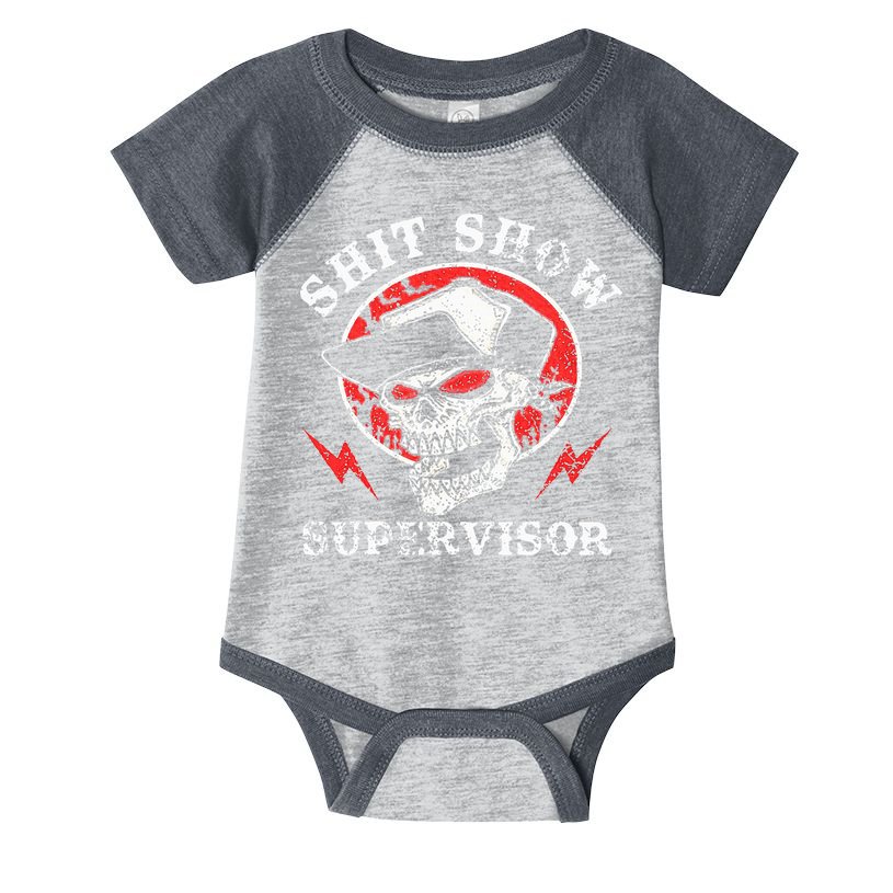 Shit Show Supervisor Skull Infant Baby Jersey Bodysuit