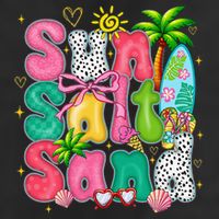 Sun Salt Sand Coquette Bow Palm Summer Vibes Beach Trip Adult Drive Performance Visor