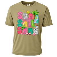 Sun Salt Sand Coquette Bow Palm Summer Vibes Beach Trip Cooling Performance Crew T-Shirt