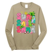 Sun Salt Sand Coquette Bow Palm Summer Vibes Beach Trip Long Sleeve Shirt