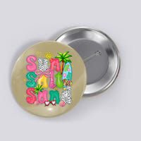 Sun Salt Sand Coquette Bow Palm Summer Vibes Beach Trip Button
