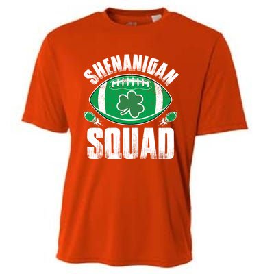 Shenanigan Squad St Patricks Day Funny American Football Gift Cooling Performance Crew T-Shirt