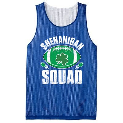 Shenanigan Squad St Patricks Day Funny American Football Gift Mesh Reversible Basketball Jersey Tank