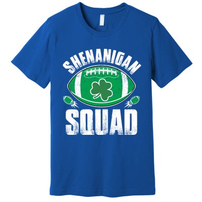 Shenanigan Squad St Patricks Day Funny American Football Gift Premium T-Shirt