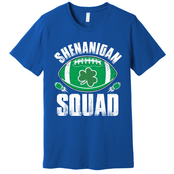 Shenanigan Squad St Patricks Day Funny American Football Gift Premium T-Shirt