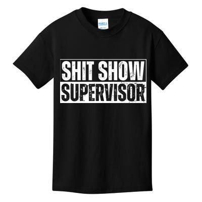 Shit Show Supervisor Offensive Adult Humor Vintage Cool Kids T-Shirt