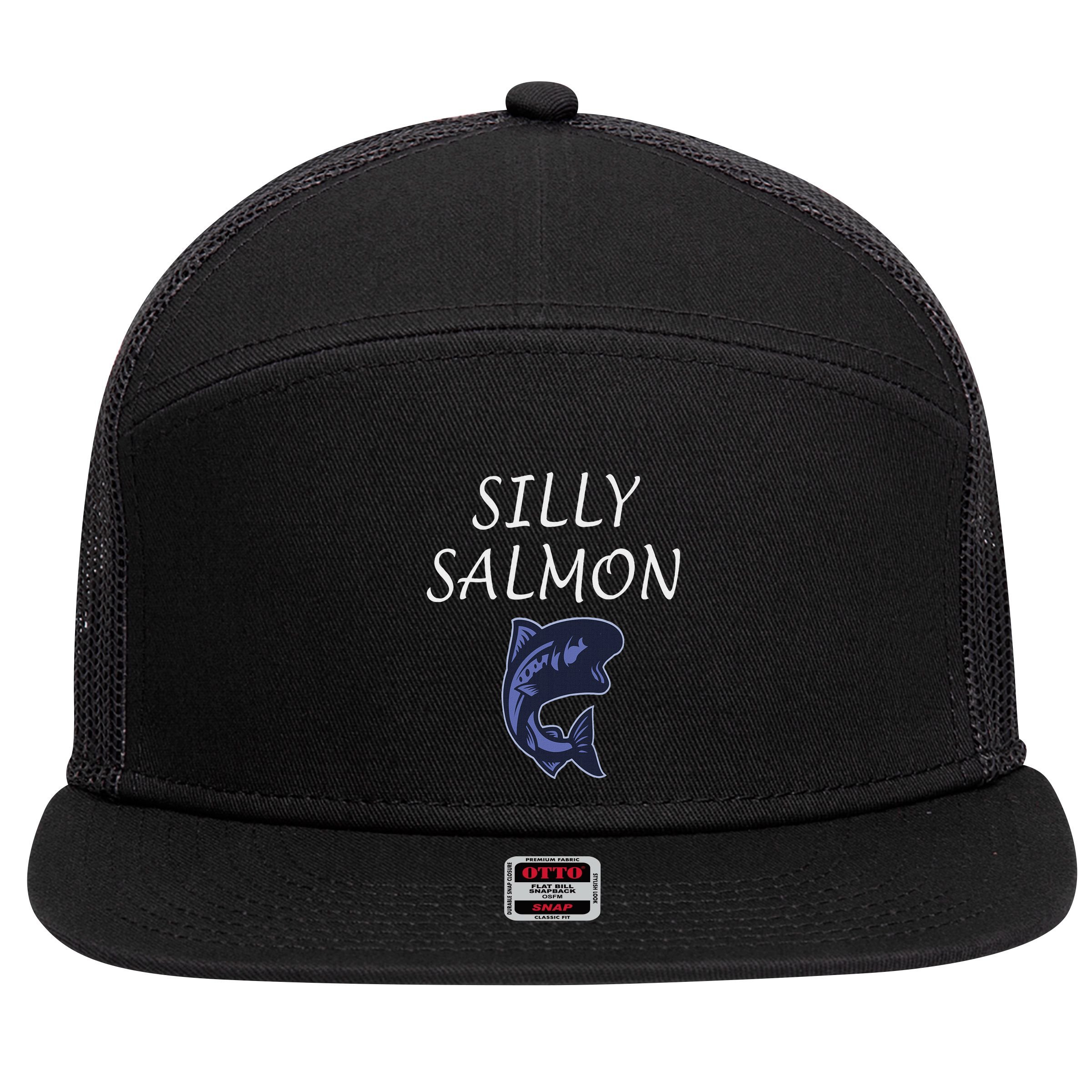 Silly Salmon 7 Panel Mesh Trucker Snapback Hat