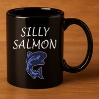 Silly Salmon 11oz C Handle Ceramic Mug