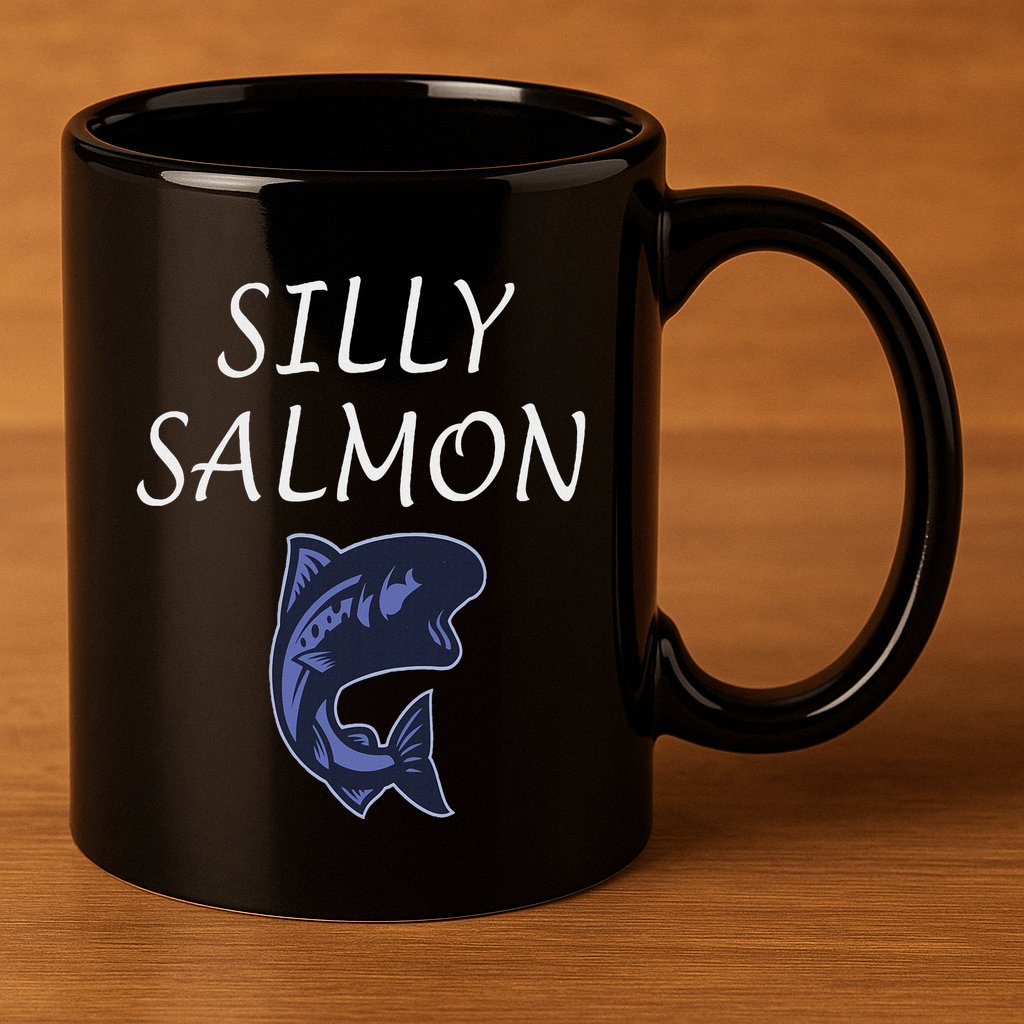 Silly Salmon 11oz C Handle Ceramic Mug