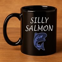 Silly Salmon 11oz C Handle Ceramic Mug