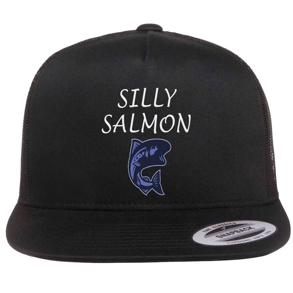 Silly Salmon Flat Bill Trucker Hat