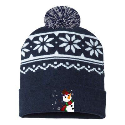 Snowman + Snowflakes USA-Made Snowflake Beanie