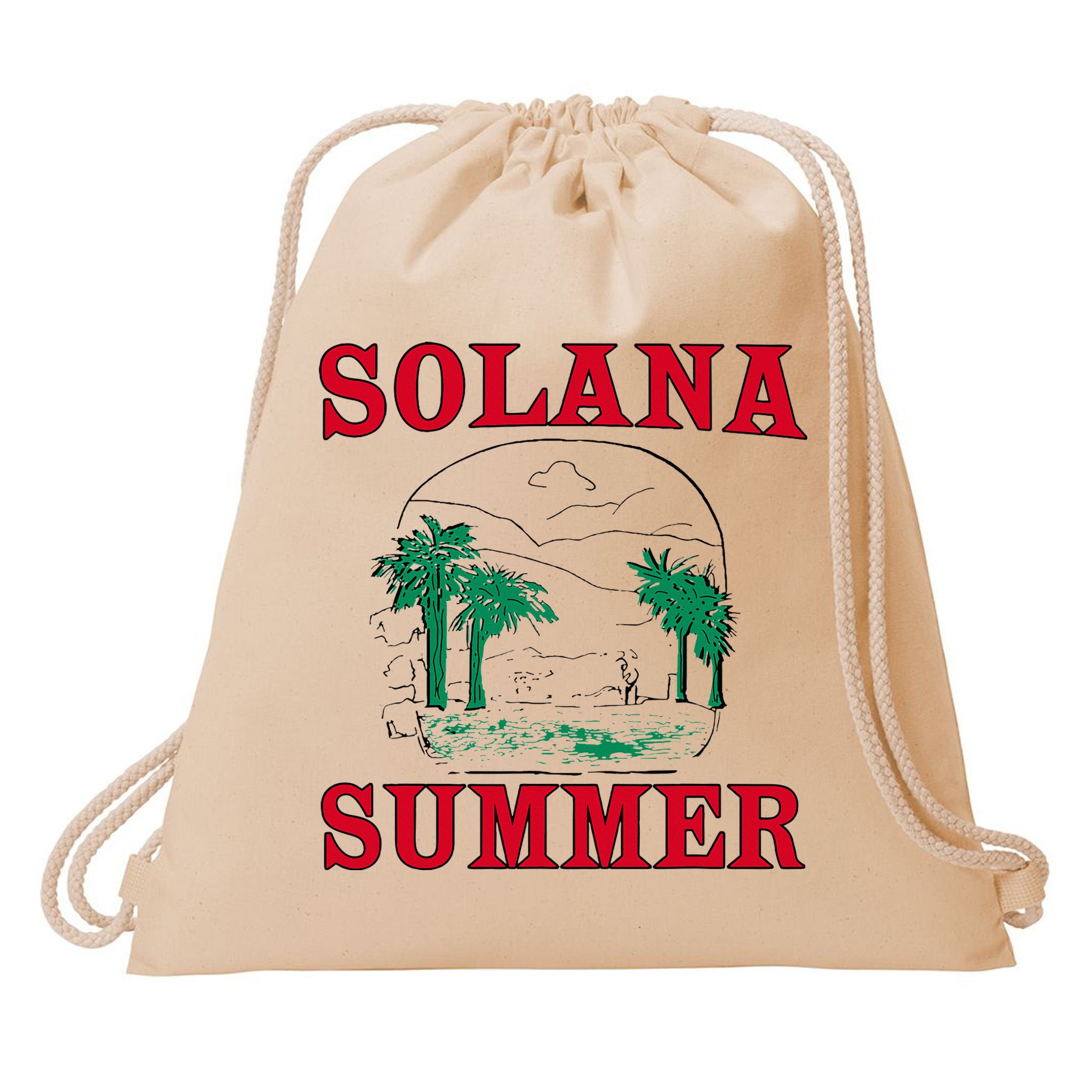 Solana Summer Drawstring Bag
