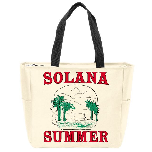 Solana Summer Zip Tote Bag