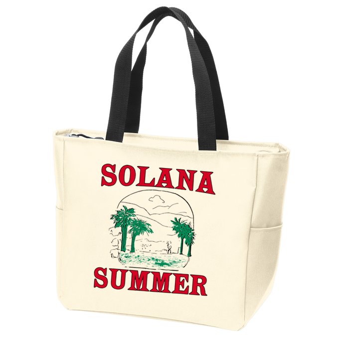 Solana Summer Zip Tote Bag