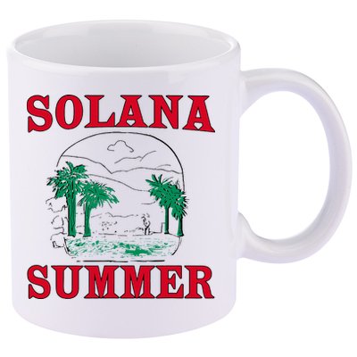 Solana Summer 11oz C Handle Ceramic Mug