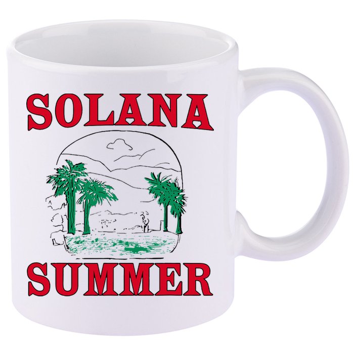 Solana Summer 11oz C Handle Ceramic Mug
