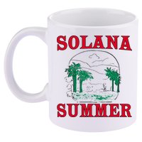 Solana Summer 11oz C Handle Ceramic Mug
