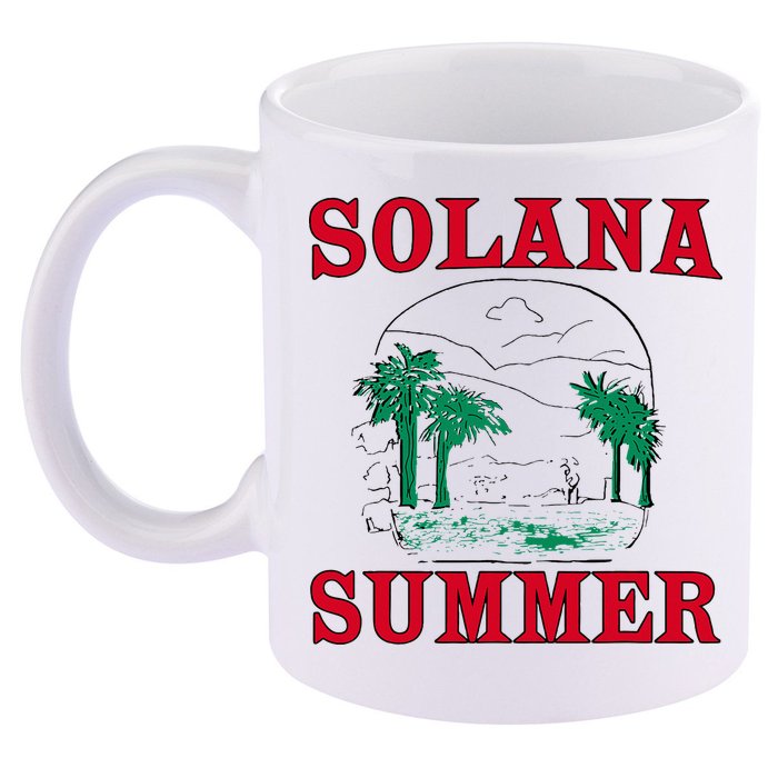 Solana Summer 11oz C Handle Ceramic Mug